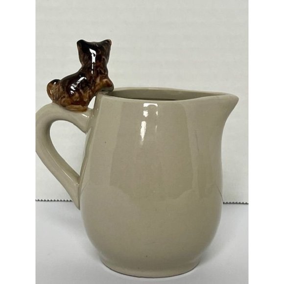 Vintage ERMO ZOO CAT Hand painted Sugar & Creamer 3D Set Ceramic Serveware - Picture 6 of 11